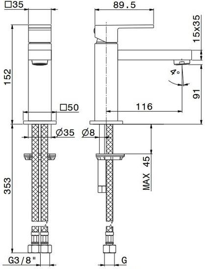 Смеситель Kerama Marazzi Futura 66412KM.21.018- фото2