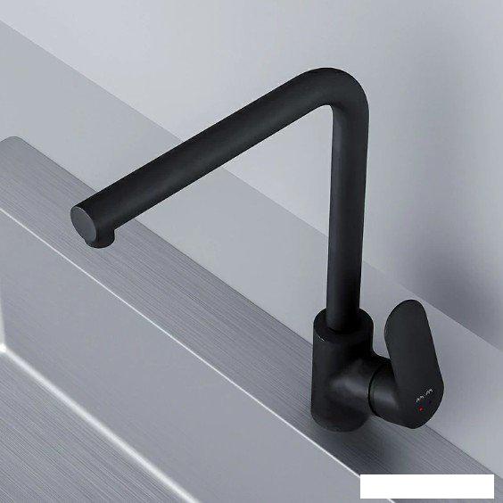 Кухонная мойка Berge BR-7602 + Like F8005022 (черный)- фото4