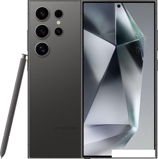 Смартфон Samsung Galaxy S24 Ultra SM-S928B 512GB (титановый черный)- фото