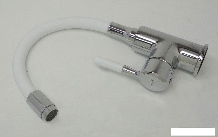 Смеситель Ledeme L1399-3 (хром/белый)- фото3