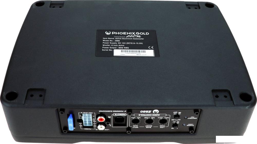 Корпусной активный сабвуфер Phoenix Gold Z880- фото4