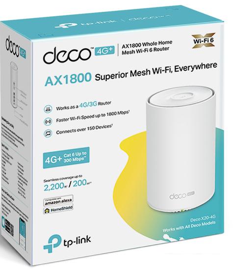 4G Wi-Fi роутер TP-Link Deco X20-4G (1 шт)- фото2