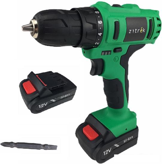 Дрель-шуруповерт Zitrek Greenpower 12-Li 063-4074 (с 2-мя АКБ, кейс)- фото2