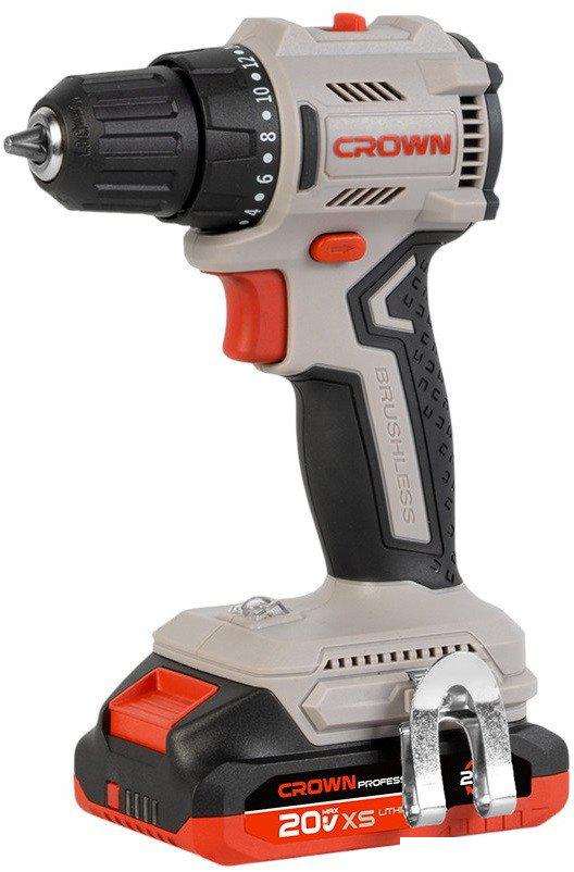Дрель-шуруповерт Crown CT21131XS-2 BMC (с 2-мя АКБ, кейс)