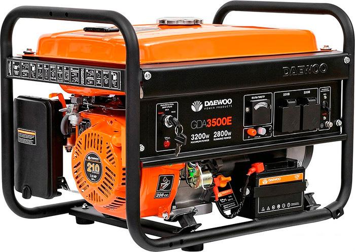 Бензиновый генератор Daewoo Power GDA 3500E- фото