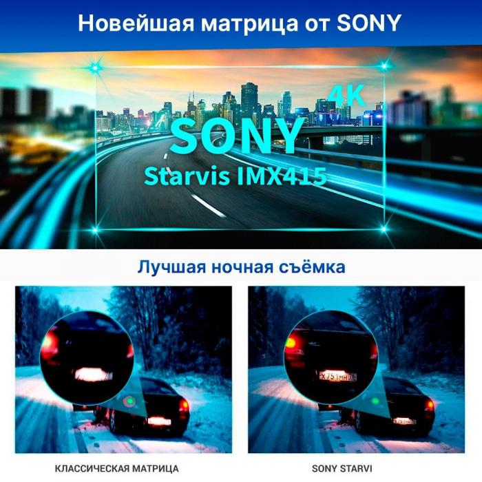 Видеорегистратор-GPS информатор (2в1) TrendVision TDR-725 Real 4K Max- фото4