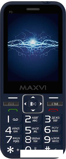 Мобильный телефон Maxvi P3 (синий)- фото2