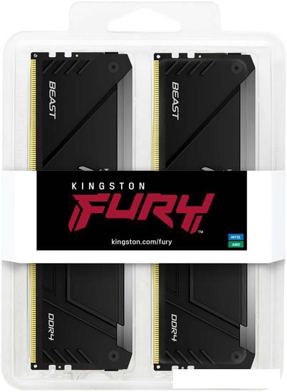 Оперативная память Kingston FURY Beast RGB 2x16ГБ DDR4 3200 МГц KF432C16BB2AK2/32- фото3