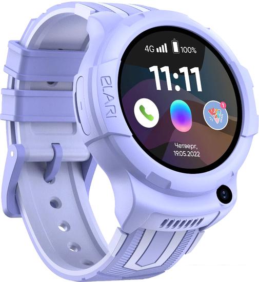 Детские умные часы Elari KidPhone 4G Wink (сиреневый)- фото