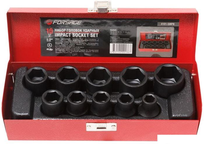 Набор торцевых головок FORSAGE F-4101-5MPB (10 предметов)- фото