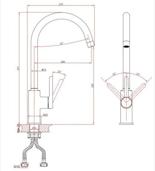 Смеситель A-Five A5-0524- фото2