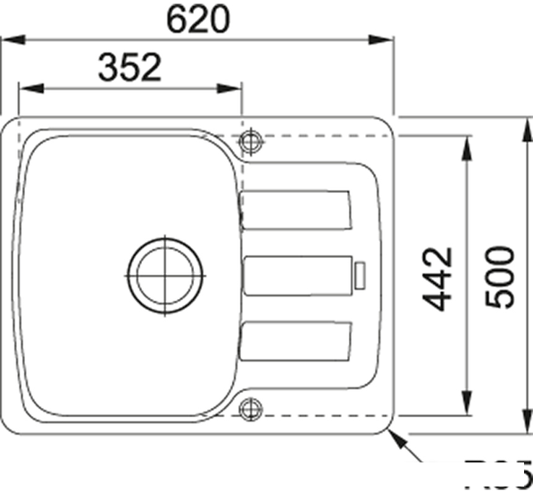 Кухонная мойка Franke Antea AZG 611-62 (оникс)- фото2