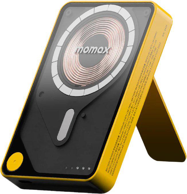 Внешний аккумулятор Momax 1-Power X Pro+ Magnetic Built-In USB-C IP132 10000mAh (желтый)- фото
