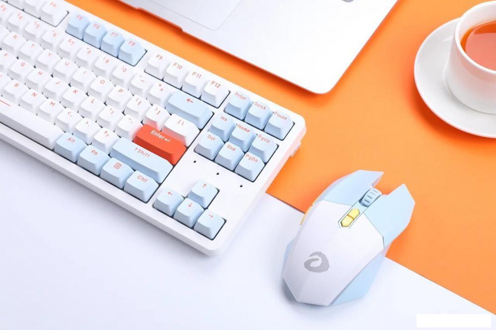 Клавиатура Dareu A87X (Dareu Blue Sky V3, белый/синий)- фото3
