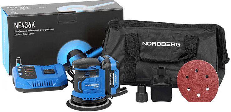 Эксцентриковая шлифмашина Nordberg NE436K (с 1-им АКБ)- фото