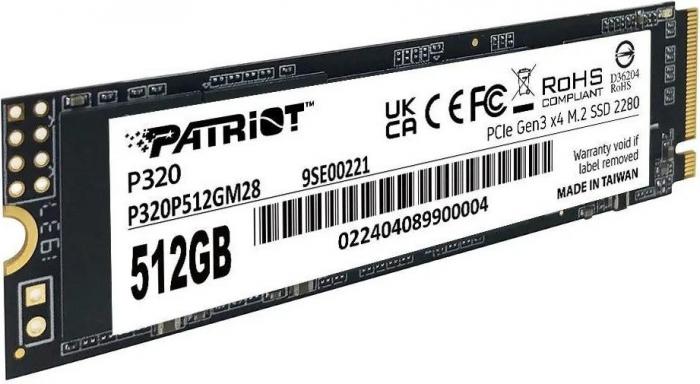 SSD Patriot P320 512GB P320P512GM28- фото3