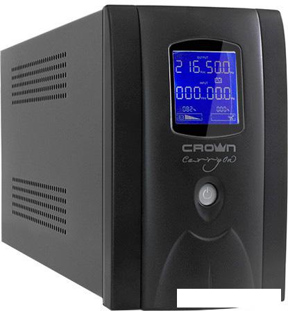 Источник бесперебойного питания CrownMicro CMU-SP800 Euro LCD- фото