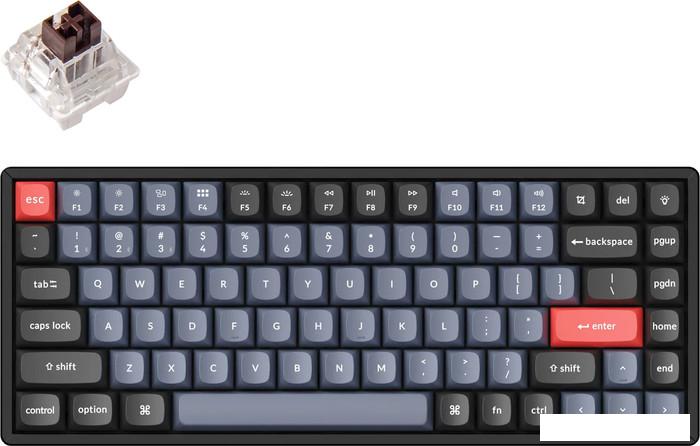 Клавиатура Keychron K2 Pro RGB K2P-J3-RU (Keychron K Pro Brown)- фото