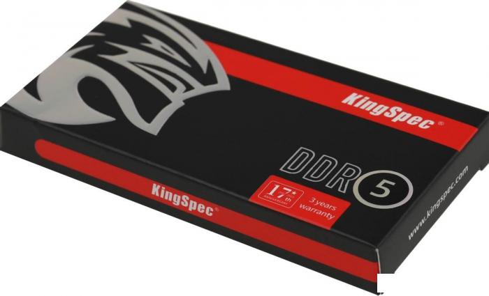 Оперативная память KingSpec 8ГБ DDR5 SODIMM 4800 МГц KS4800D5N11008G- фото4