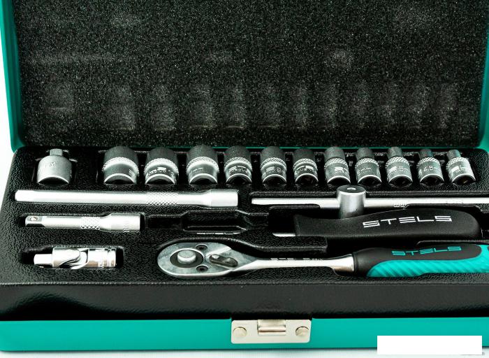 Набор трещотка с головками Stels 13573 (18 предметов)- фото4