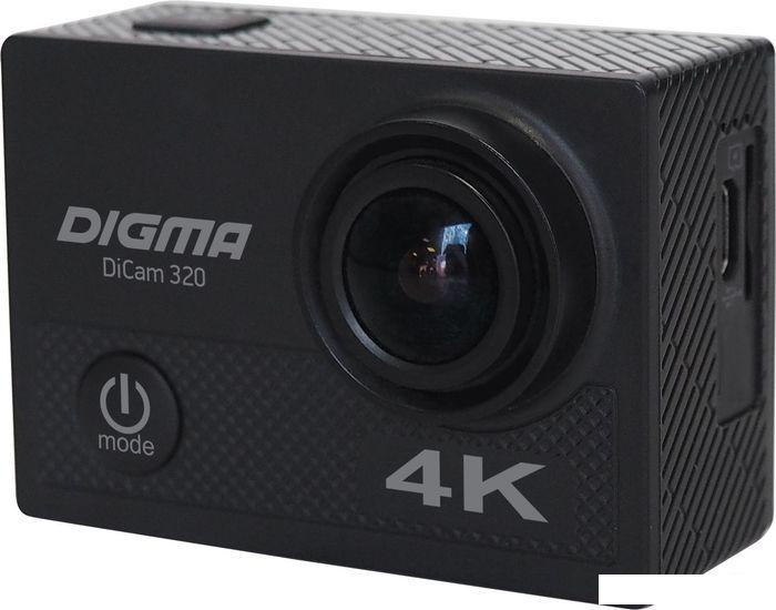 Экшен-камера Digma DiCam 320 DC320 (черный)- фото2