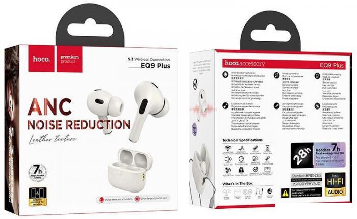 Наушники Hoco EQ9 Plus (молочный)- фото3
