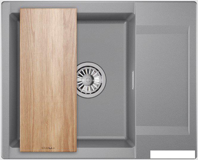 Кухонная мойка Granula ES-6202 (алюминиум)- фото