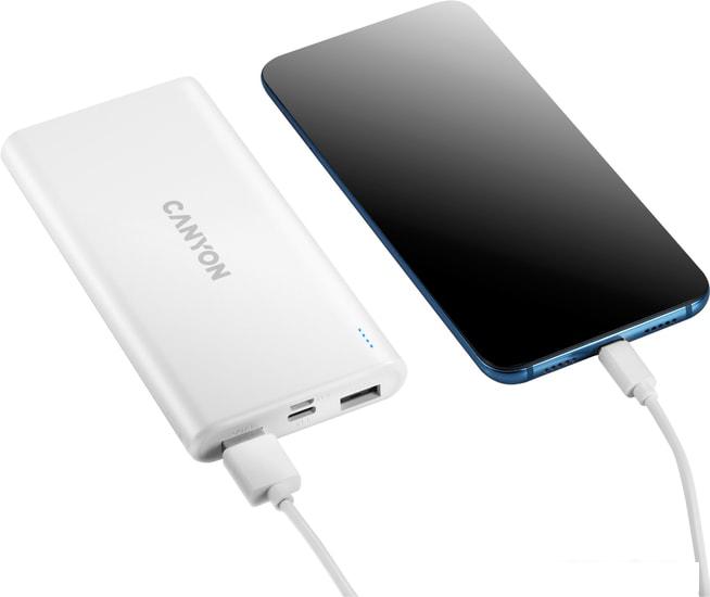 Портативное зарядное устройство Canyon CNE-CPB1006W- фото4