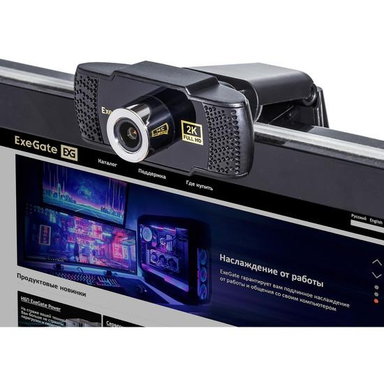 Веб-камера ExeGate BusinessPro C922 2K- фото2