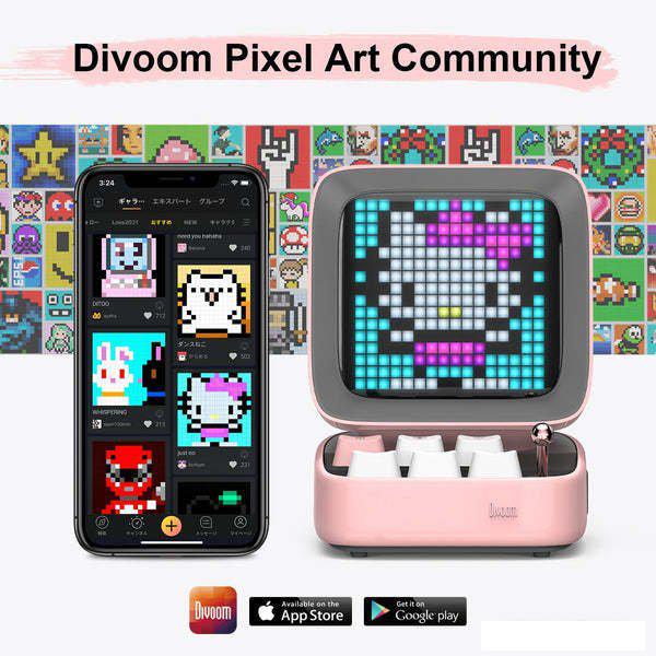 Беспроводная колонка Divoom Ditoo Pro (черный)- фото3