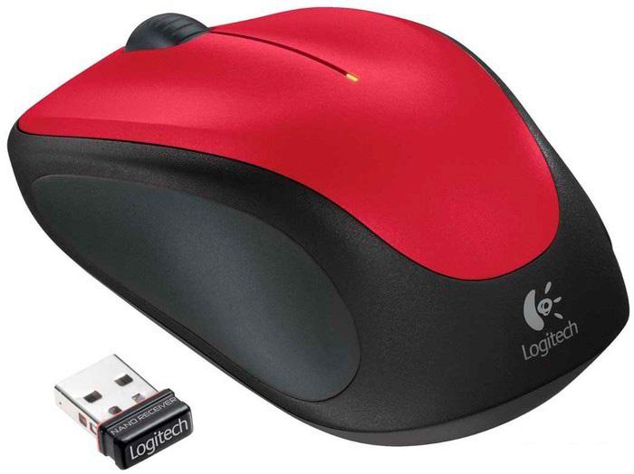Мышь Logitech M235 Wireless Mouse (красный) [910-002496]- фото3