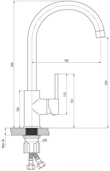 Смеситель Deante Nemezja BEN L62M- фото2