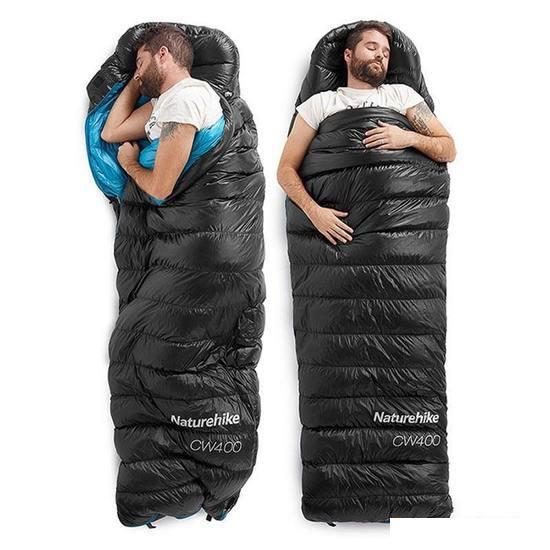 Спальный мешок Naturehike CW400 NH18C400-D (L, черный)- фото4
