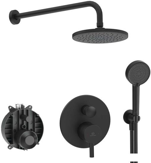 Душевая система  Ideal Standard Ceraline Black SetA6939XG-4