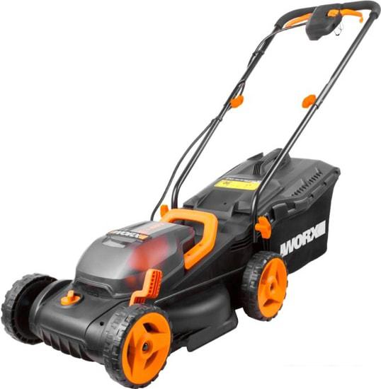 Колёсная газонокосилка Worx WG779E (с 2-мя АКБ)- фото