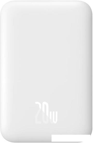 Внешний аккумулятор Baseus Magnetic Wireless PPCX020002 6000mAh (белый)