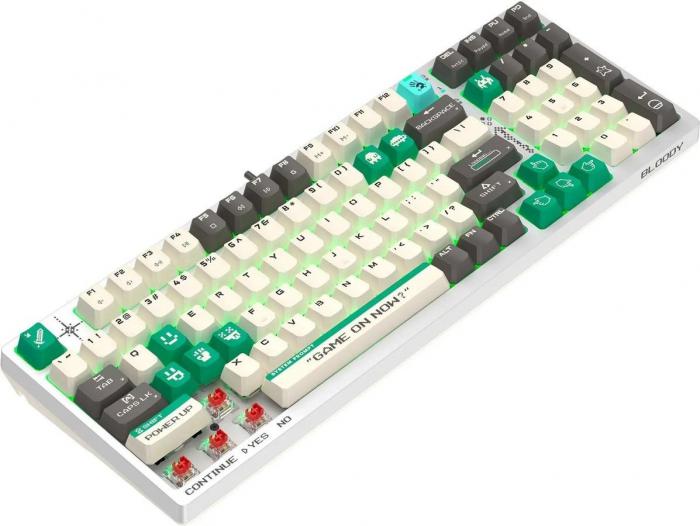 Клавиатура A4Tech Bloody S98 Pixels Green (Bloody BLMS Red Plus, нет кириллицы)- фото2