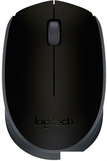 Мышь Logitech M171 Wireless Mouse серый/черный [910-004424]- фото