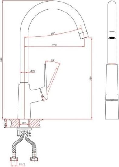 Смеситель A-Five A5-1324- фото2