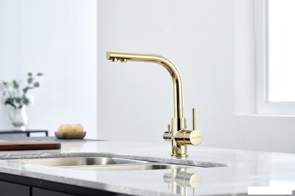 Смеситель Paulmark Essen Es213011-G (золото)- фото4