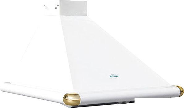 Кухонная вытяжка Elikor Сатурн 60П-180-В1Л (белый/золотой)- фото