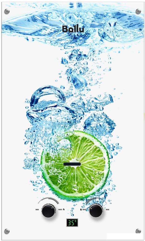 Газовая колонка Ballu GWH 10 Fiery Glass Lime- фото2