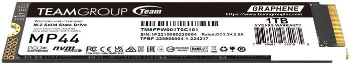 SSD Team MP44 1TB TM8FPW001T0C101- фото2