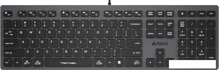Клавиатура A4Tech Fstyler FX50 (серый)- фото