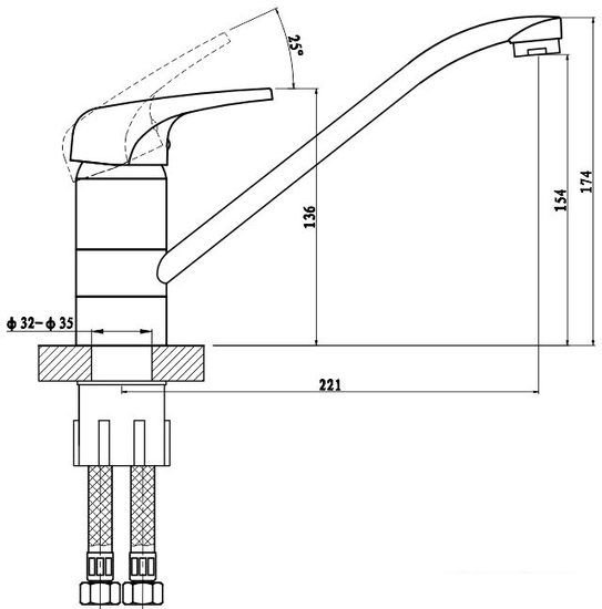 Смеситель Gross Aqua Optima 3509511C-G0146- фото2