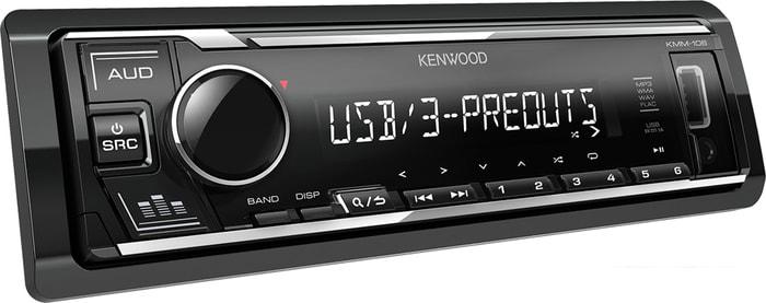 USB-магнитола Kenwood KMM-106- фото2
