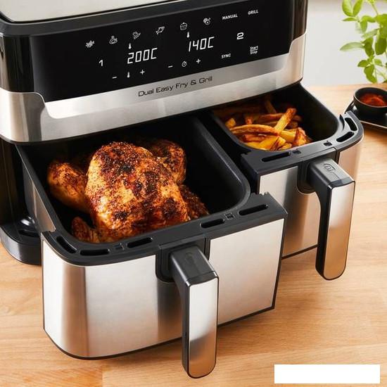 Аэрофритюрница Tefal Dual Easy Fry & Grill EY905D- фото4