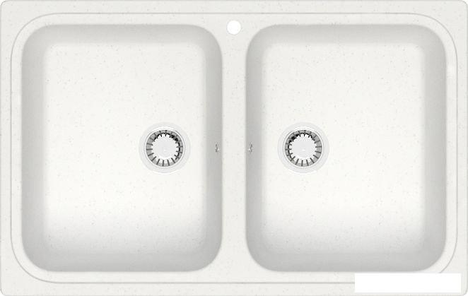 Кухонная мойка MARRBAXX Карельский камень модель 20/G31 (белый)