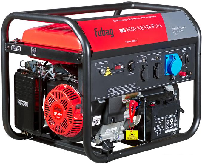 Бензиновый генератор Fubag BS 8500 A ES Duplex (с коннектором автоматики)- фото