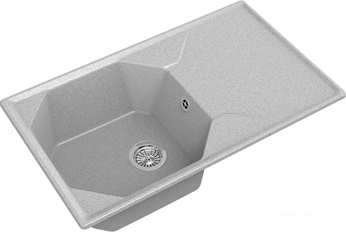 Кухонная мойка GranFest GF-U-840L (серый)- фото